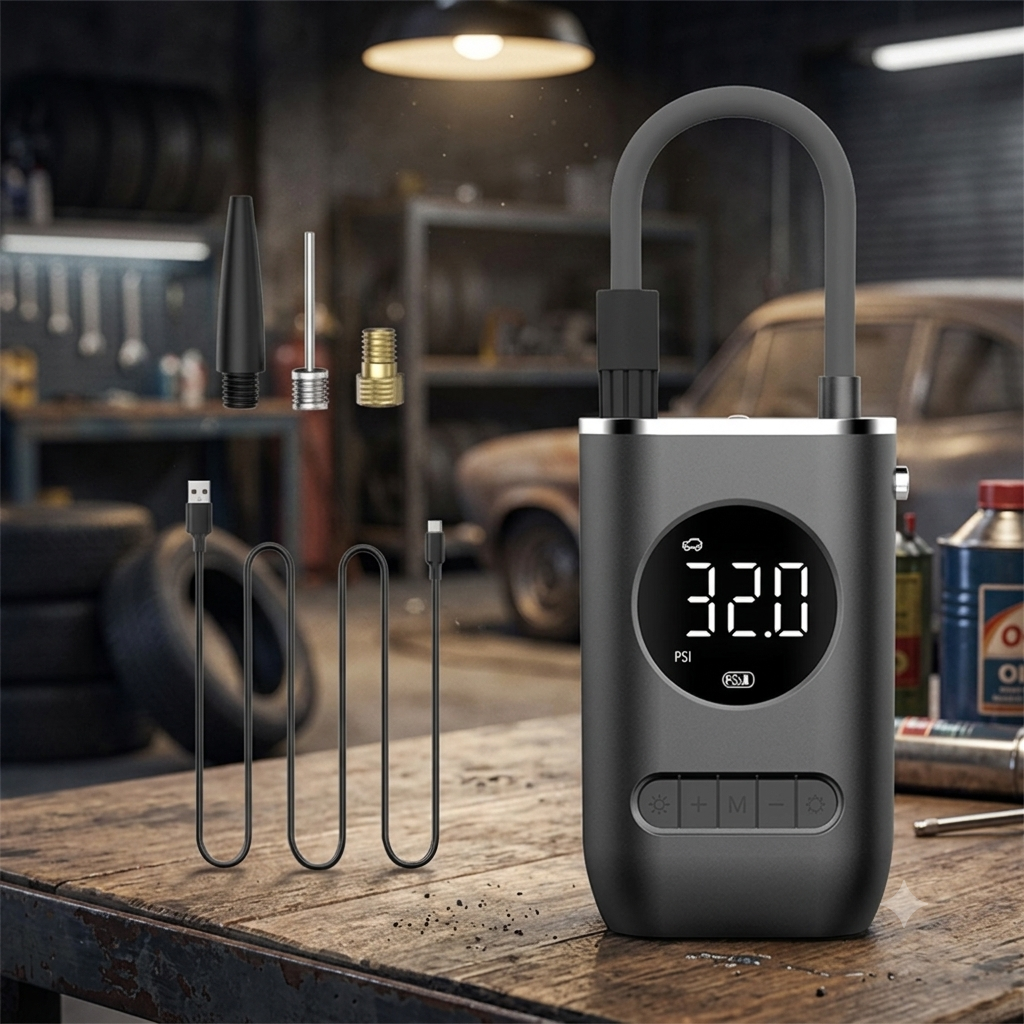 Mini calibrador digital portátil em destaque